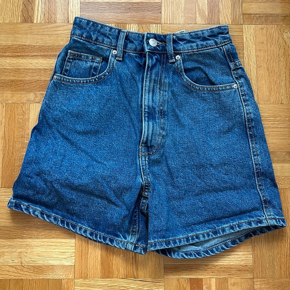 Zara jeans short in navy blue, high waisted, size EUR 32 (US 00)